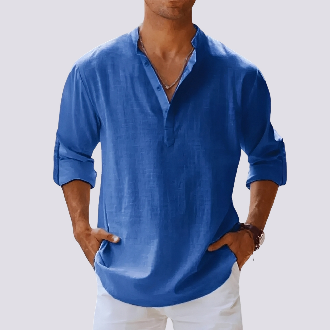 Herren Hemd Bequem Hochkrempelbar Modern