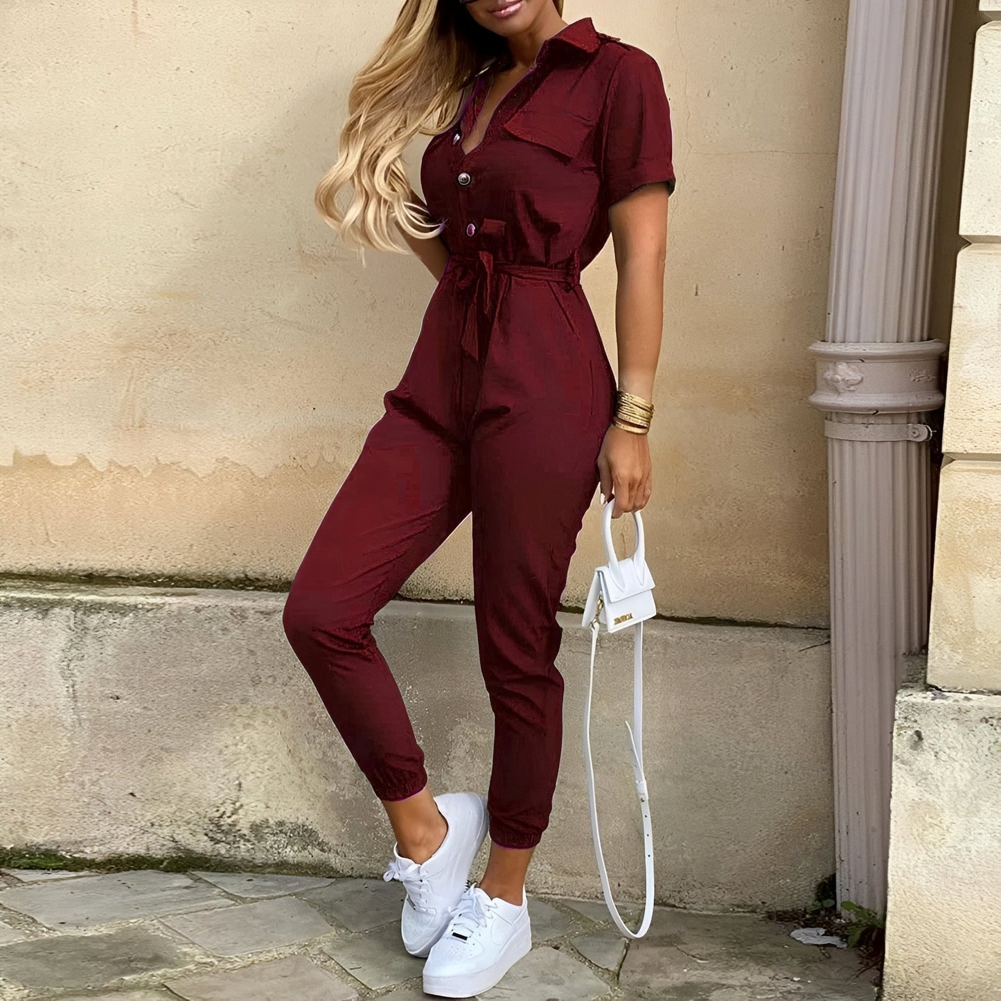 Eleganter Jumpsuit Tailliert Damen