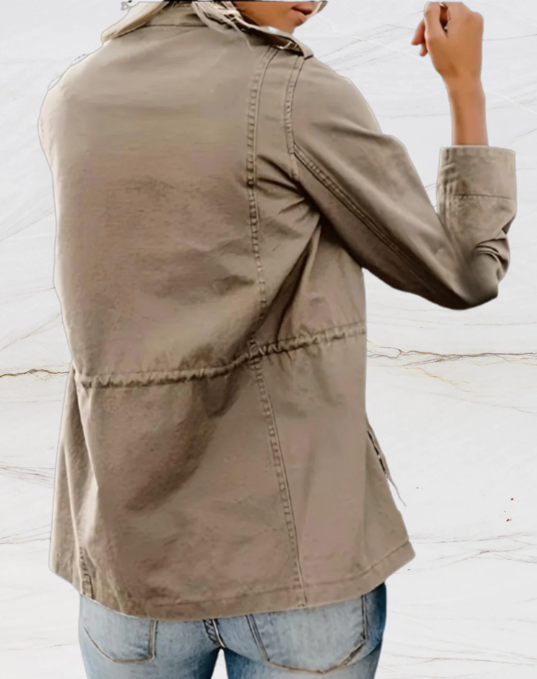 Praktische Outdoor-Jacke Baumwolle mit 4 Taschen