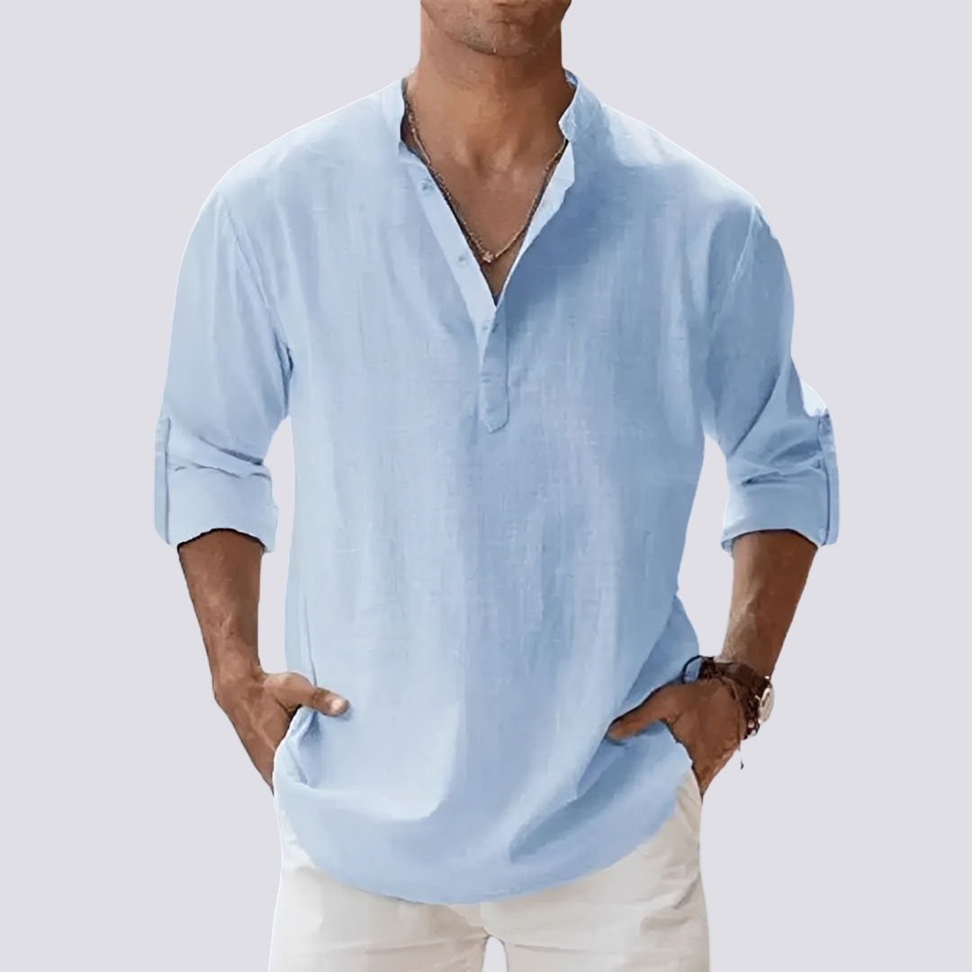 Herren Hemd Bequem Hochkrempelbar Modern