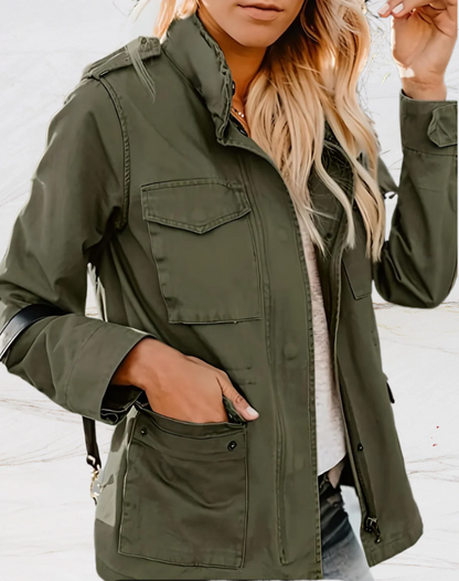 Praktische Outdoor-Jacke Baumwolle mit 4 Taschen