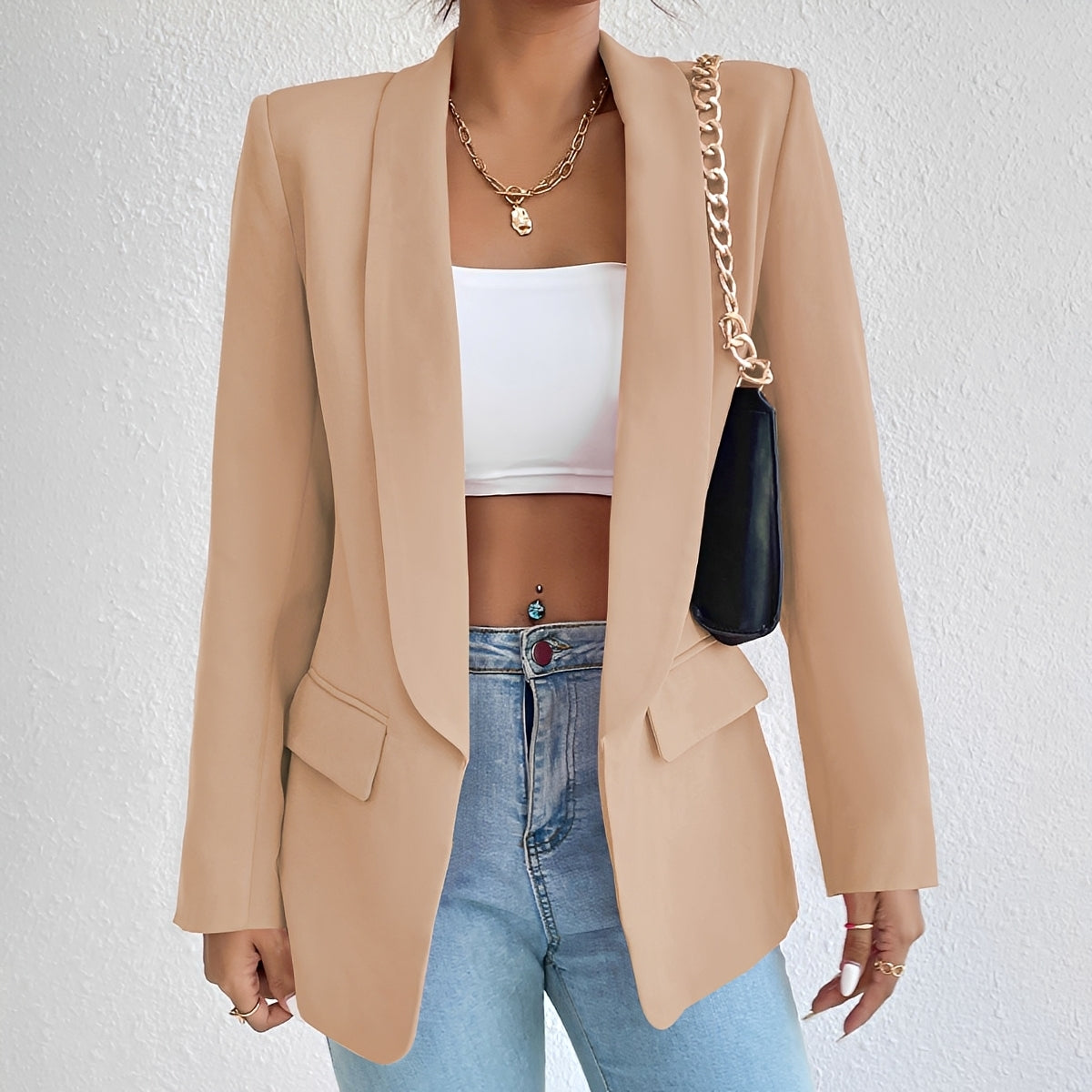 Damenblazer Elegent Tailliert Modern