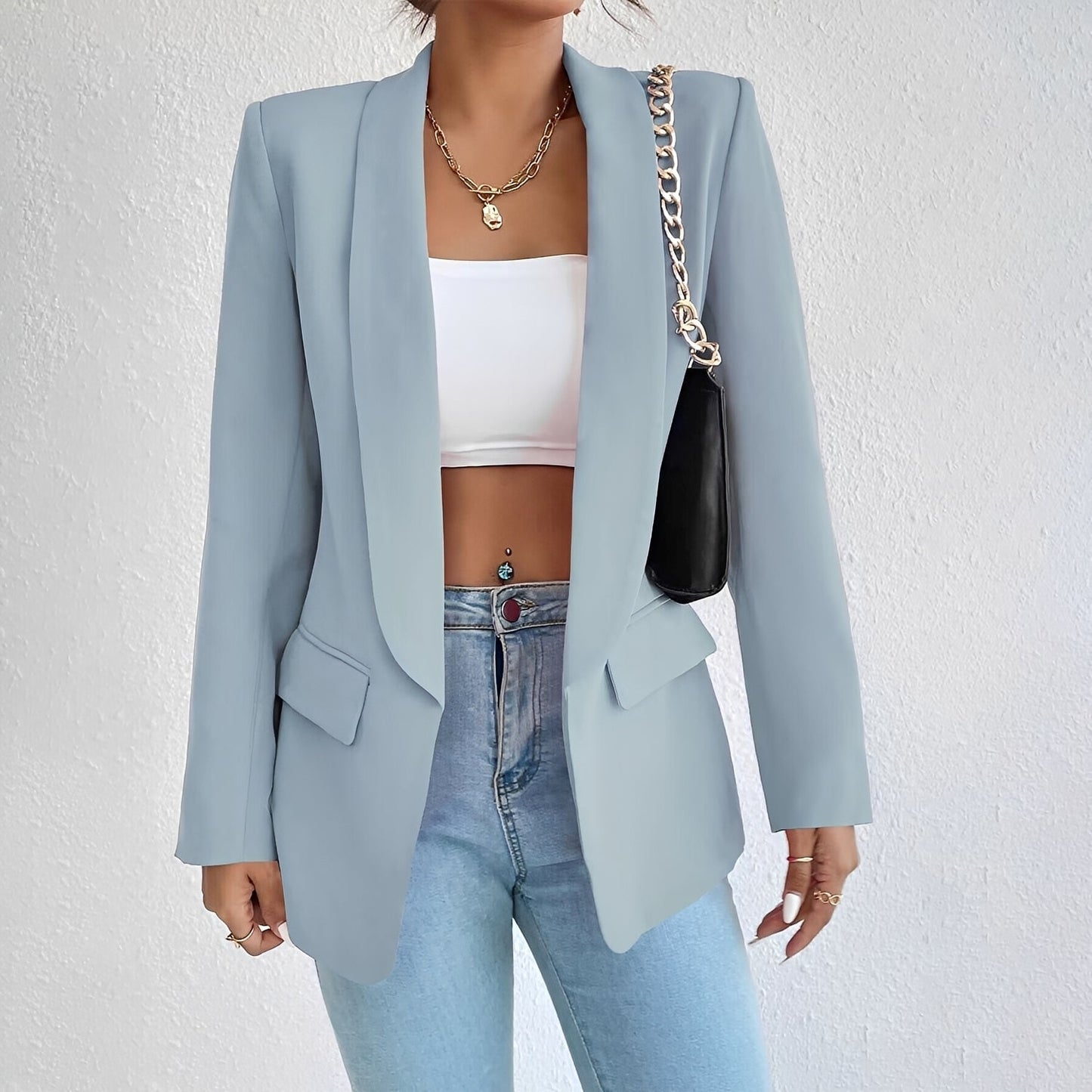 Damenblazer Elegent Tailliert Modern
