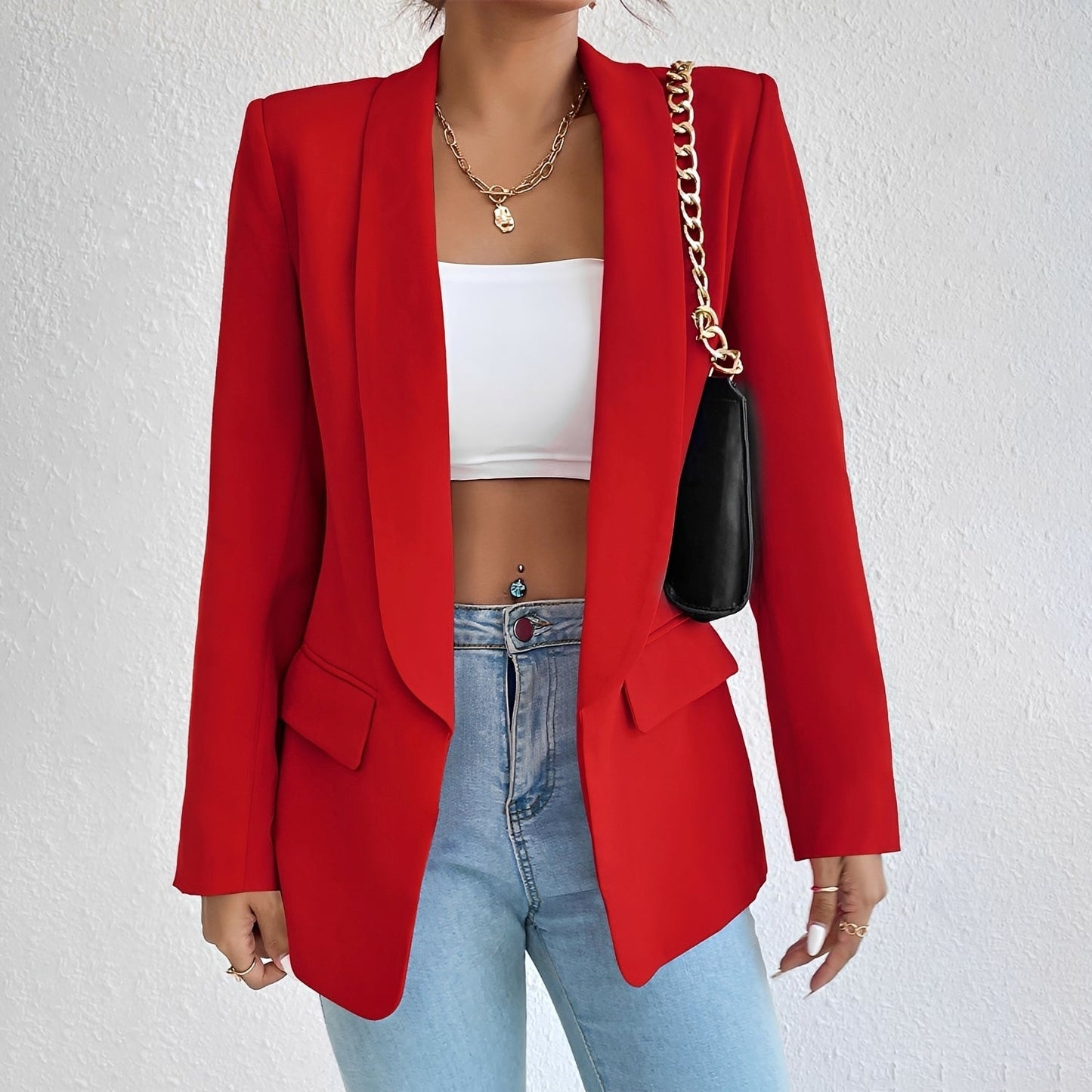Damenblazer Elegent Tailliert Modern