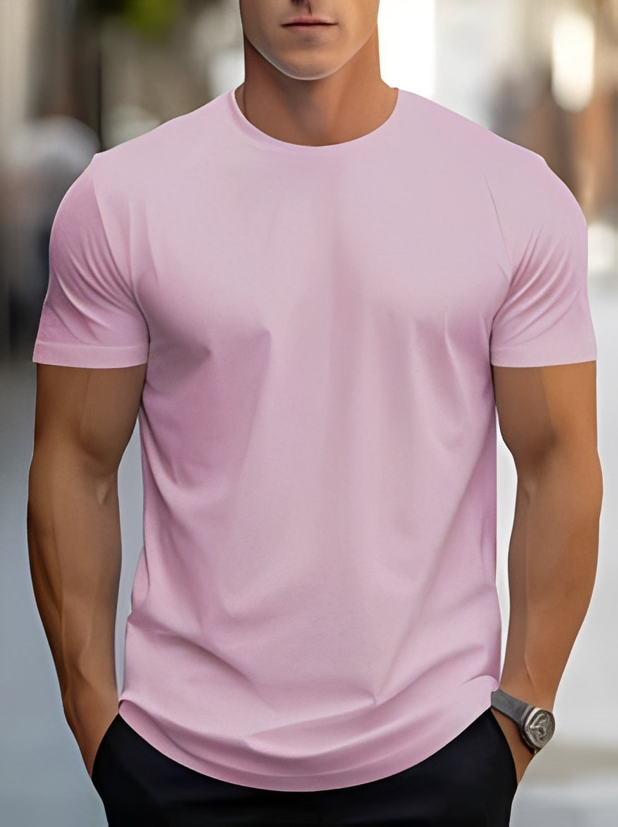 Herren T-Shirt Kurzarm Lässig Sommer