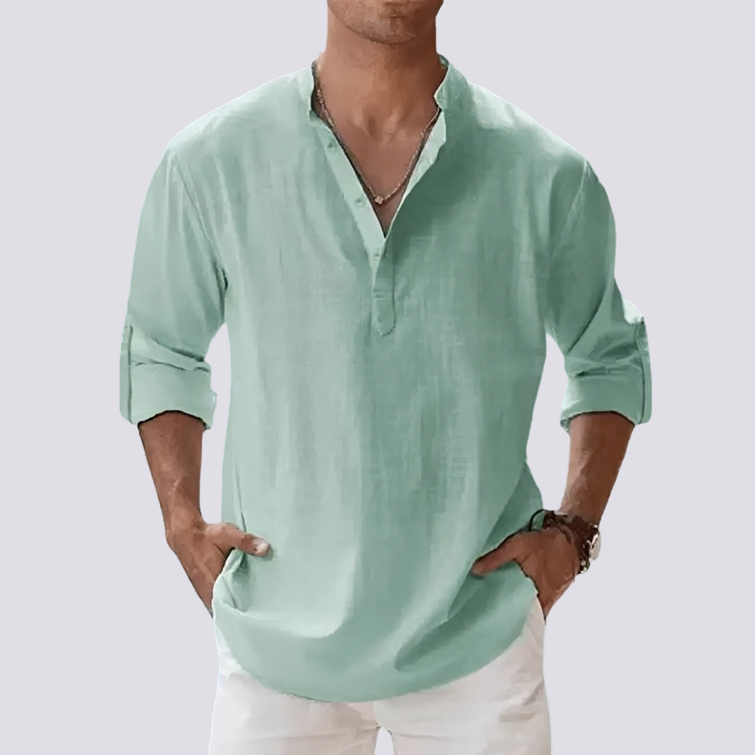 Herren Hemd Bequem Hochkrempelbar Modern
