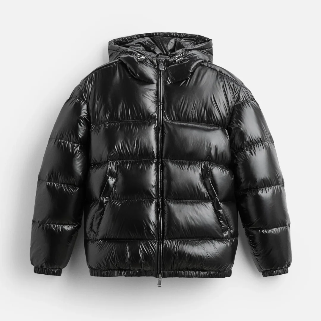 Pufferjacke Damen Gepolstert Oversized Kapuze - BerlinGlamour