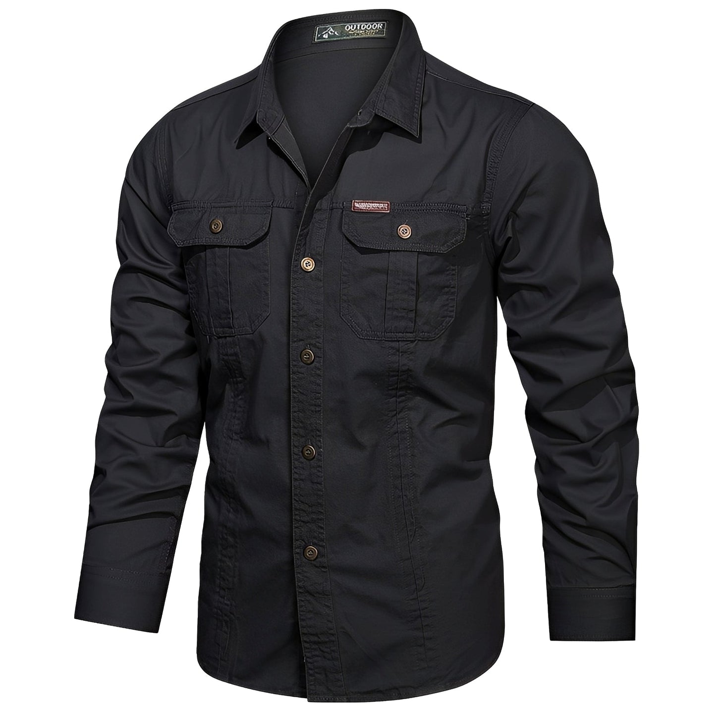 Herren Hemd Cargo Style mit Taschen Praktisch