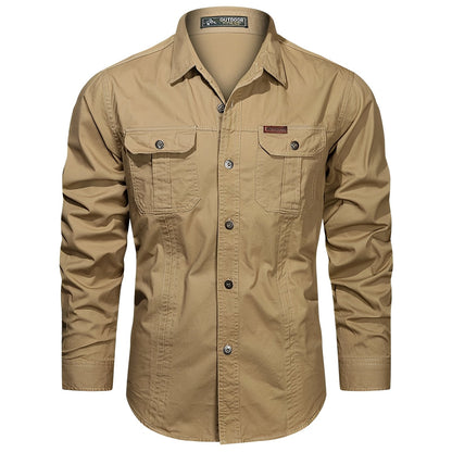 Herren Hemd Cargo Style mit Taschen Praktisch