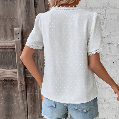 Elegante Spitzenbluse Damen Bluse Fein