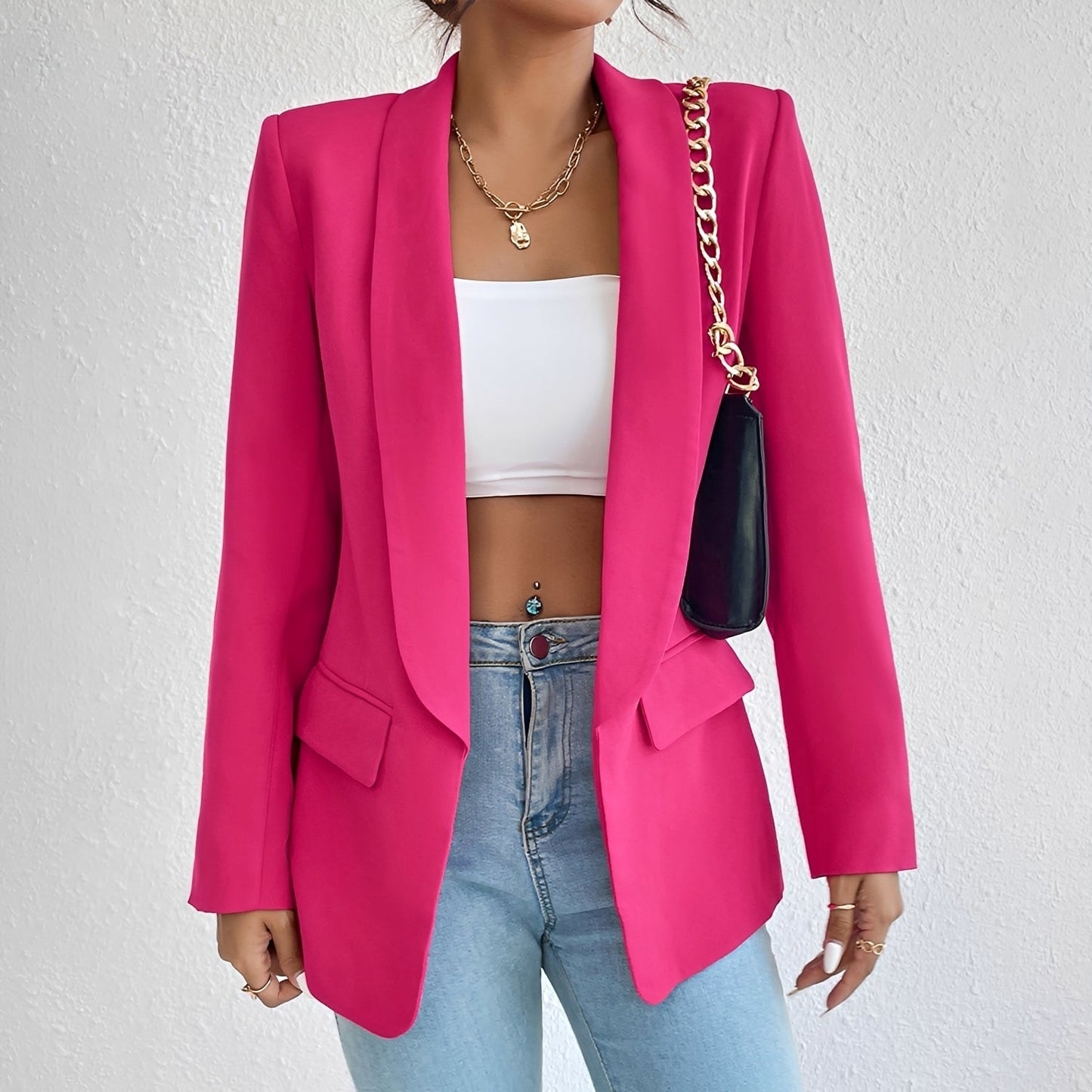 Damenblazer Elegent Tailliert Modern