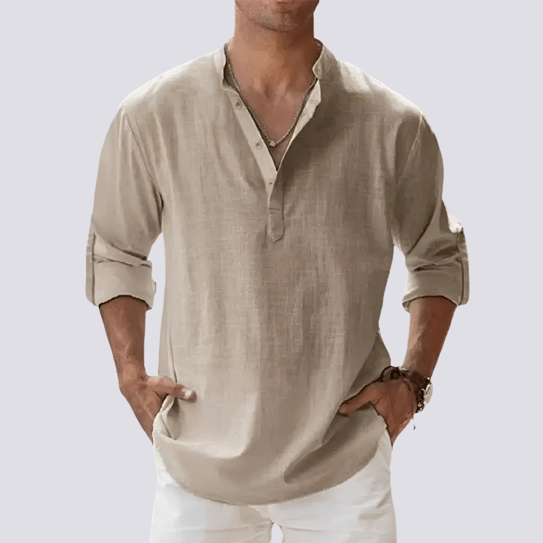 Herren Hemd Bequem Hochkrempelbar Modern