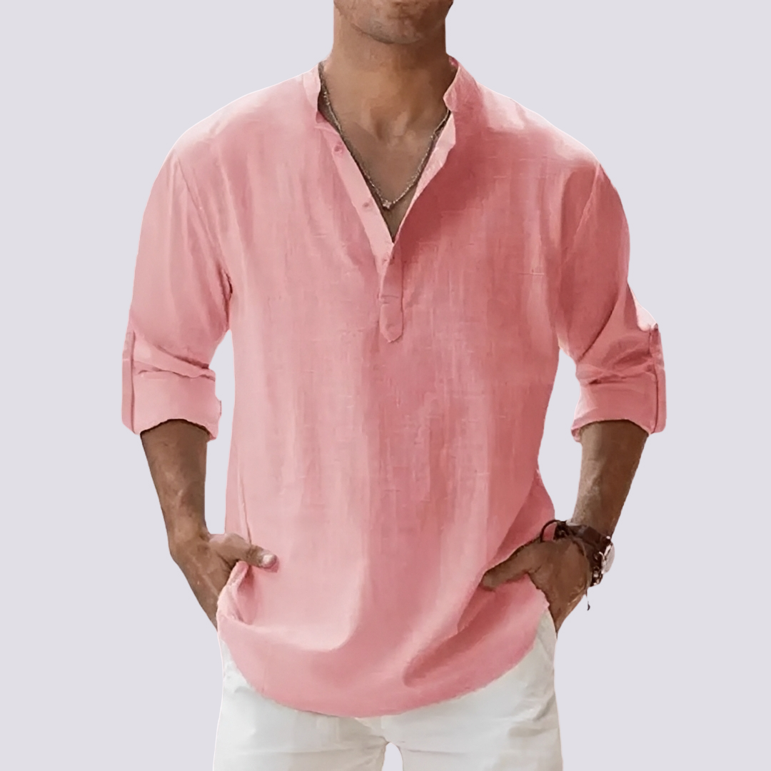 Herren Hemd Bequem Hochkrempelbar Modern
