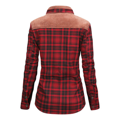 Herren Flanellhemd Gefüttert Warm Modern