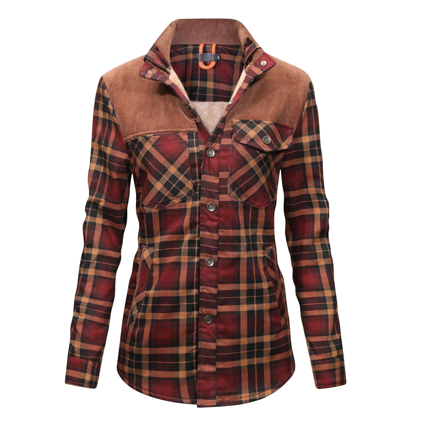 Herren Flanellhemd Gefüttert Warm Modern