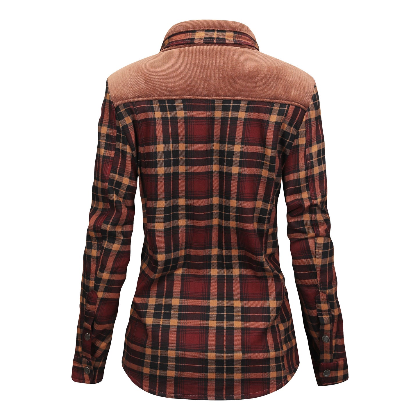 Herren Flanellhemd Gefüttert Warm Modern