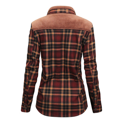 Herren Flanellhemd Gefüttert Warm Modern