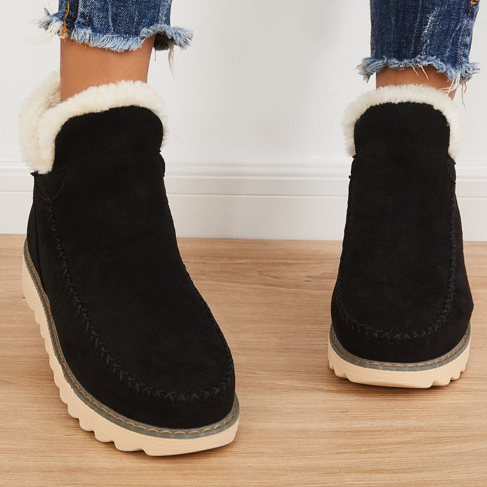 Damen Winterstiefel Waterproof Isoliert Warm