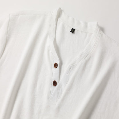 Herrenhemd V-Ausschnitt Elegantes Business Hemd Bequem - BerlinGlamour