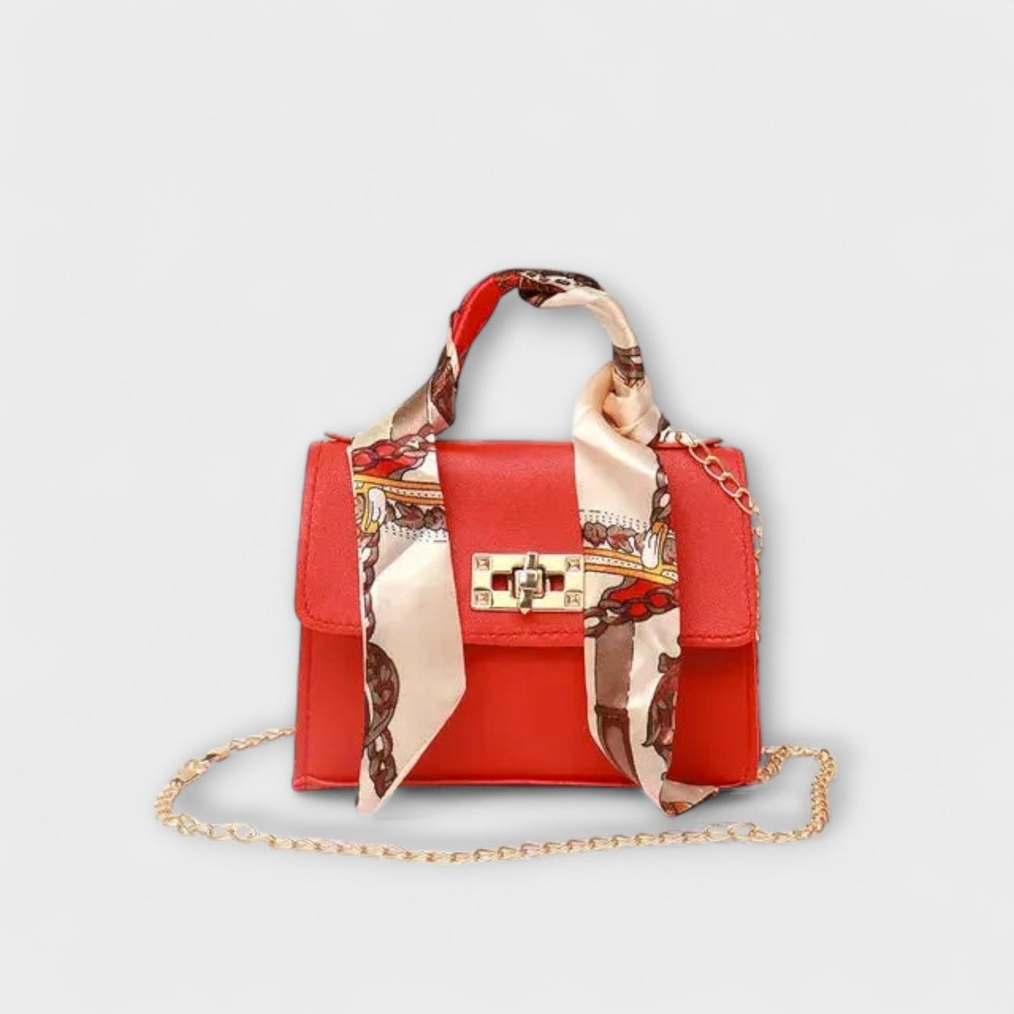 Elegante Damenhandtasche mit Ketten Schulterriemen