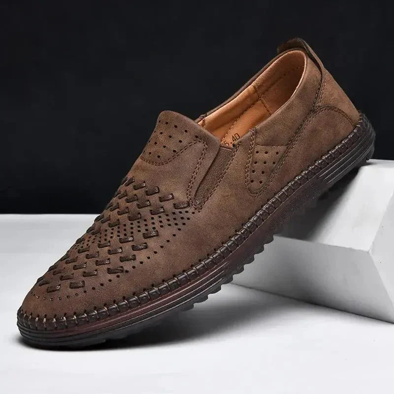 Herren Lederschuhe Handgefertigt Echtleder Schwarz - BerlinGlamour