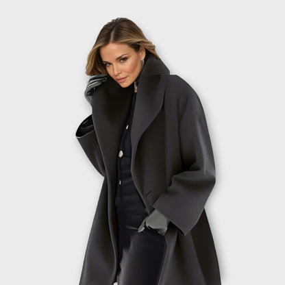 Damen Wintermantel Oversized Modern Schnitt Lang