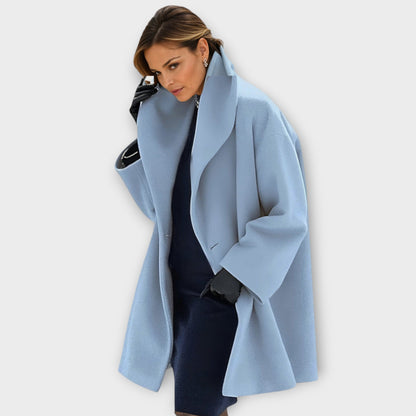 Damen Wintermantel Oversized Modern Schnitt Lang