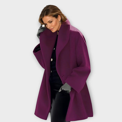Damen Wintermantel Oversized Modern Schnitt Lang