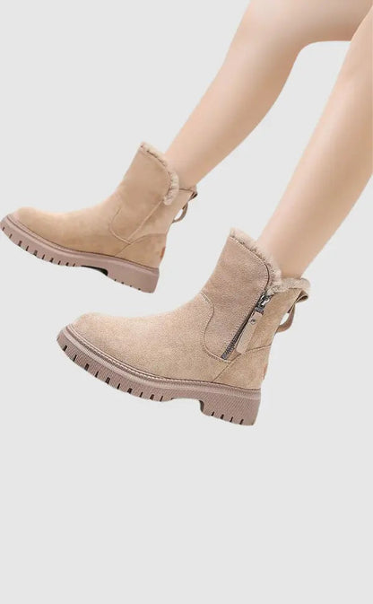 Weiche Plüschstiefel Velvet Warm Winter - BerlinGlamour