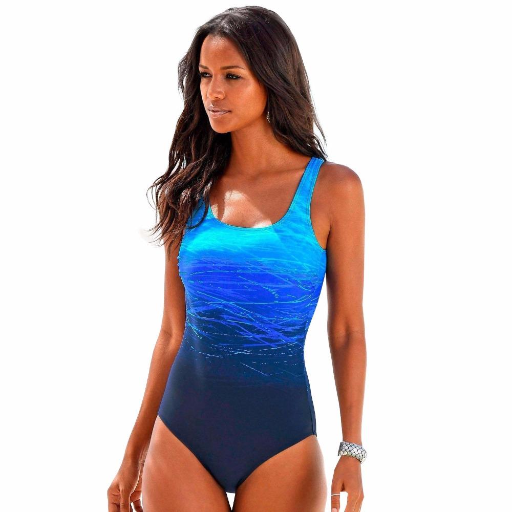 Sport Badeanzug Einteilig Damen Trendy