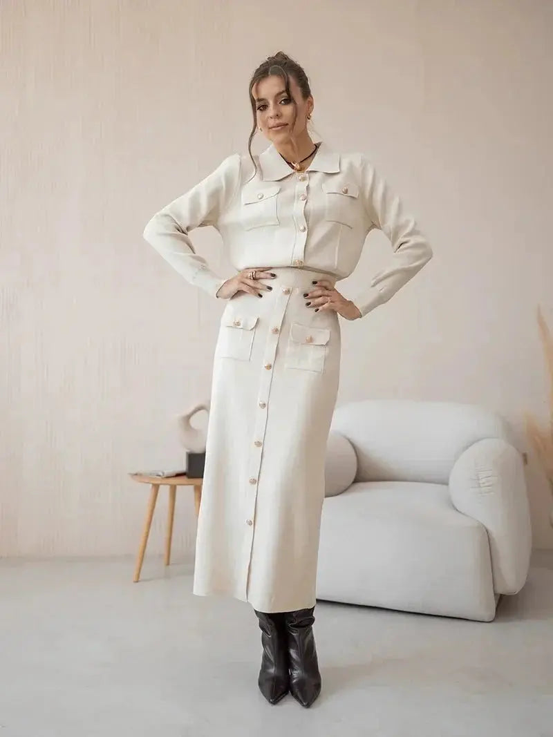 Damen Blazer Set Elegant Business Anzug - BerlinGlamour