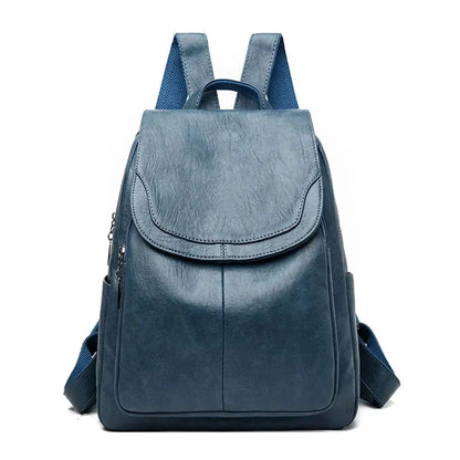 Maya| Anti-Diebstahl Rucksack aus Leder Zendoo.de