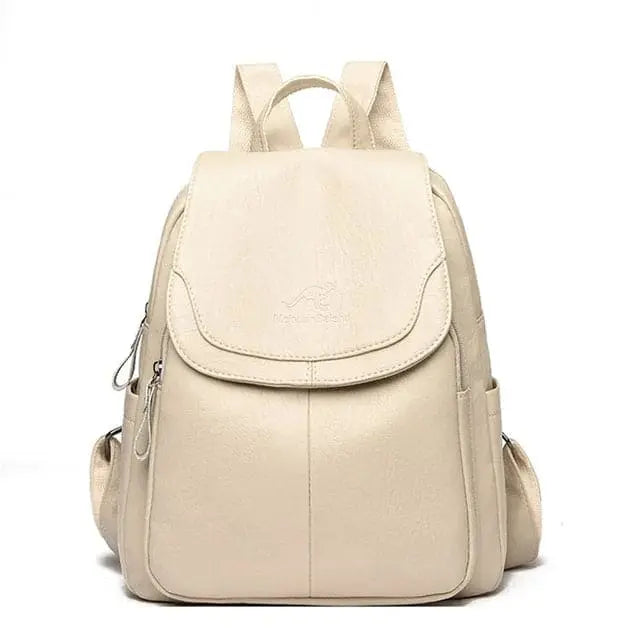Maya| Anti-Diebstahl Rucksack aus Leder Zendoo.de