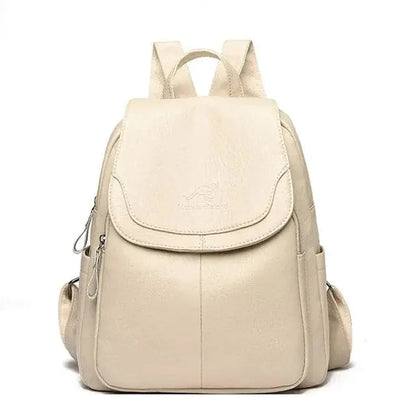 Maya| Anti-Diebstahl Rucksack aus Leder Zendoo.de