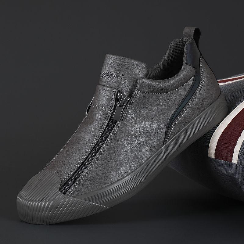 Herren Lederschuhe Elegante Schwarz Poliert