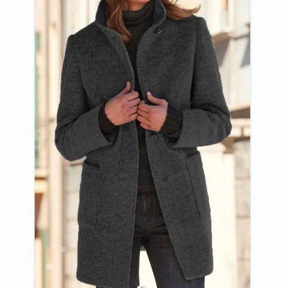 Elegante Wolljacke Damen Klassisch Warm