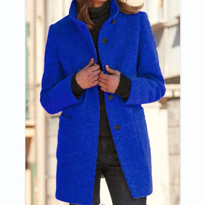 Elegante Wolljacke Damen Klassisch Warm