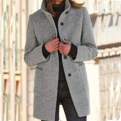Elegante Wolljacke Damen Klassisch Warm