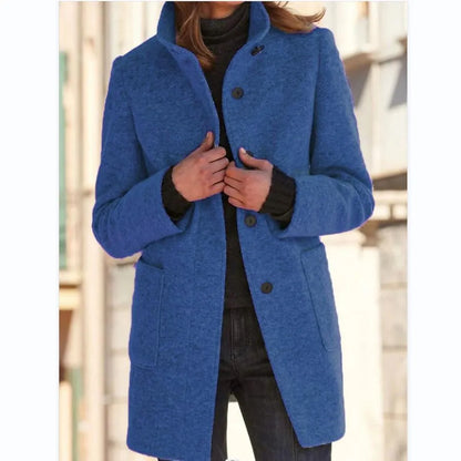 Elegante Wolljacke Damen Klassisch Warm