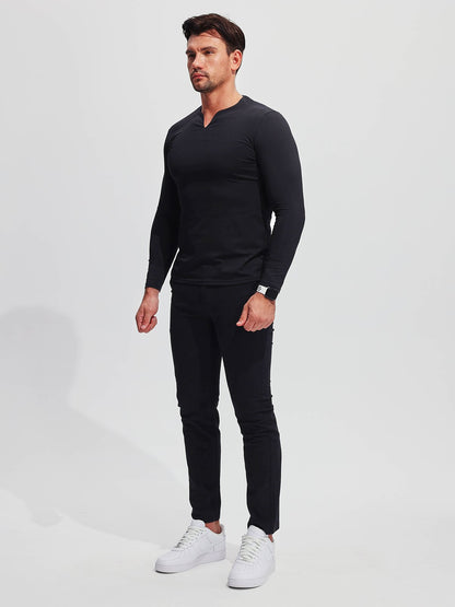 Herren Chino Hose Dehnbar Baumwolle Bequem