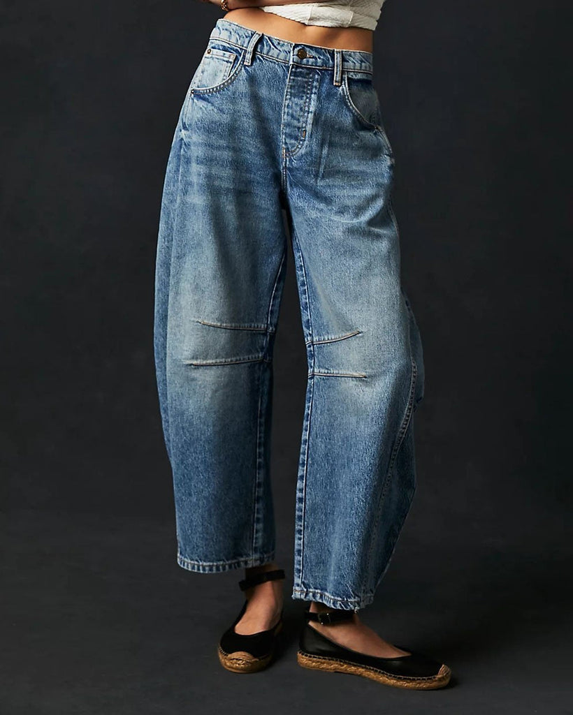 Damenschuhe nicht enthalten, aber Jeans: Gerade Damen Jeans Slim Fit
