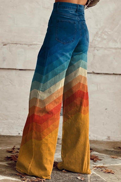Retro Schlaghose Damen Trendy Hosen Modern - BerlinGlamour