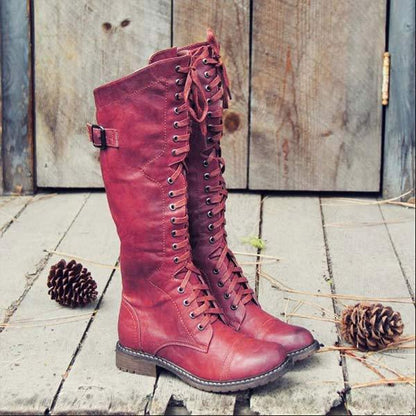 Damenschuhe Knöchelstiefel Leder Schnürstiefel Orthopädisch