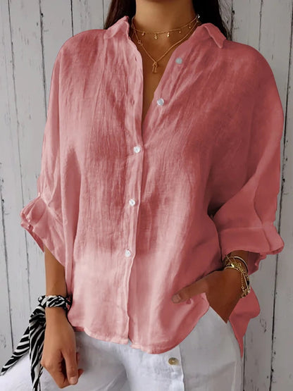 Elegante Damenbluse mit Knöpfen Zeitlos