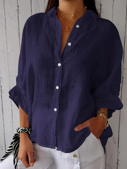 Elegante Damenbluse mit Knöpfen Zeitlos