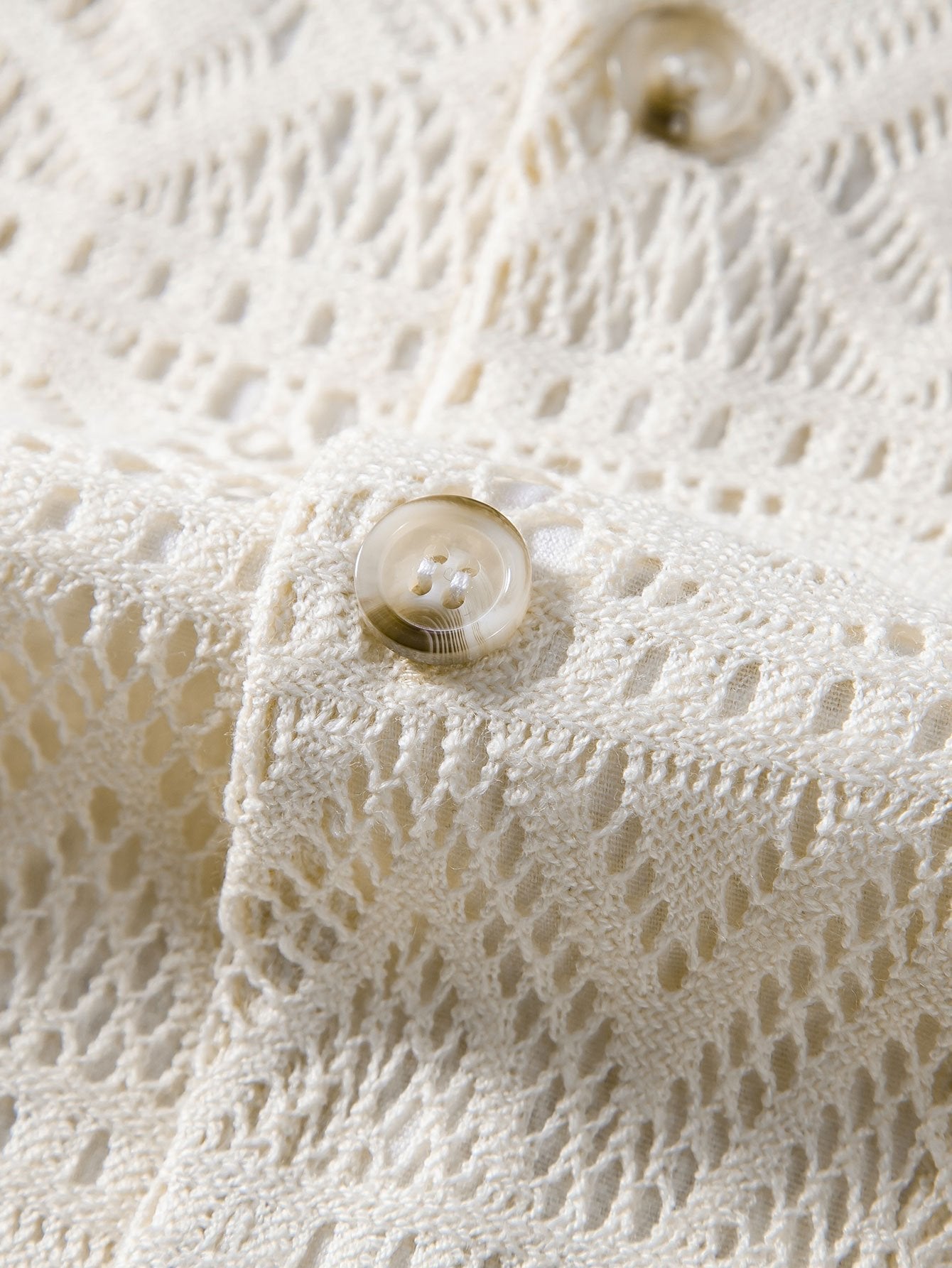 Häkelshirt Ethno Transparent Frauen Oberteil Sommer