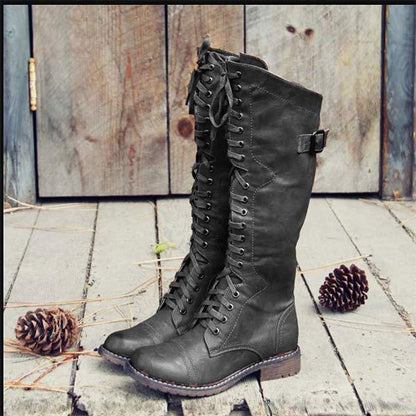 Damenschuhe Knöchelstiefel Leder Schnürstiefel Orthopädisch