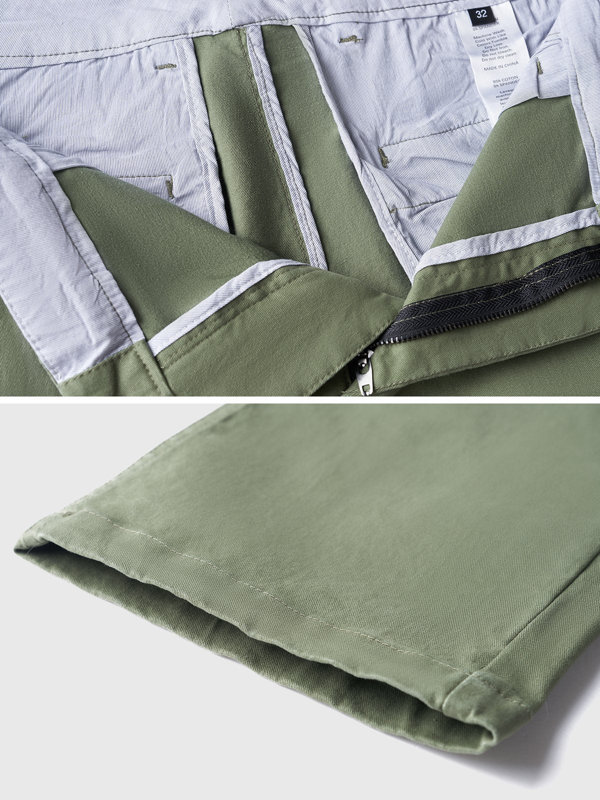 Herren Chino Hose Dehnbar Baumwolle Bequem