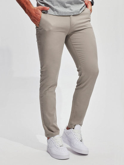 Herren Chino Hose Dehnbar Baumwolle Bequem