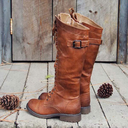 Damenschuhe Knöchelstiefel Leder Schnürstiefel Orthopädisch - BerlinGlamour
